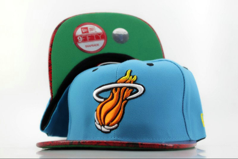 Miami Heat Blue Snapback Hat QH